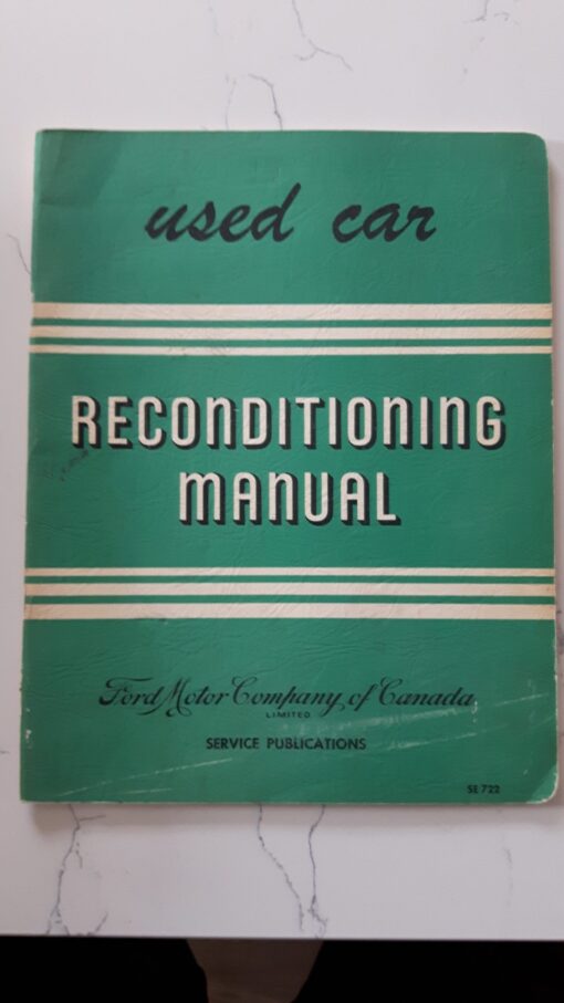 58 Ford Used Car Reconditioning Manual