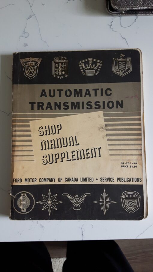 58 - 59 Edsel Automatic Transmission Shop Manual Supplement