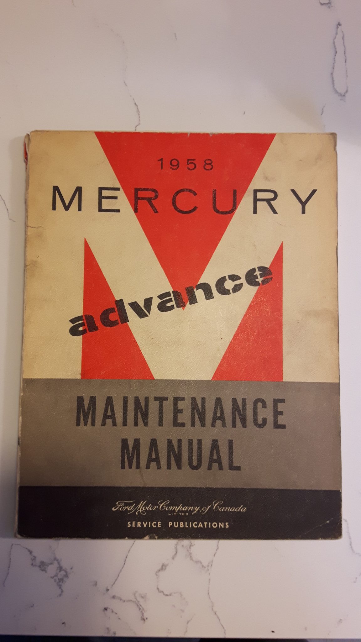 58 Mercury Advance Maintenance Manual | Vintage Ignition