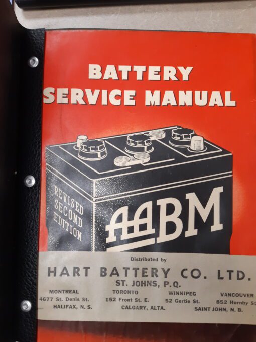 1946 Battery Service Manual